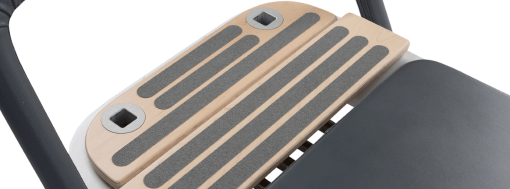 Удлинённая стоячая платформа Allegro 2 Reformer Крупный план удлинённой стоячей платформы Allegro 2 Reformer.