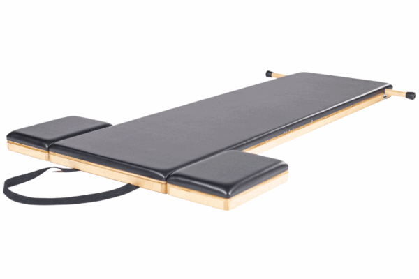 Contrology High Mat with Moon Boxes and footstrap for Pilates.