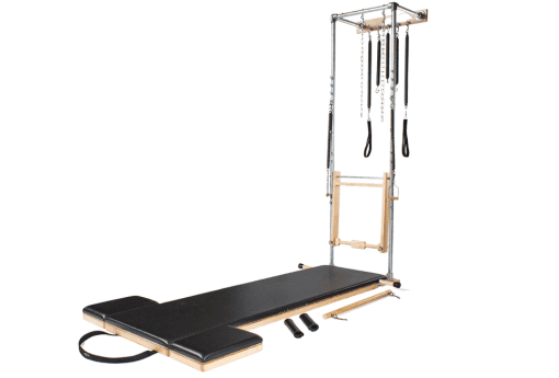 Оборудование для пилатеса Wall Tower с оцинкованной стальной рамой и откидным рычагом.