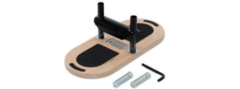 Universal Pilates Foot Board with Springs Universal Pilates foot board with non-slip surface and springs.