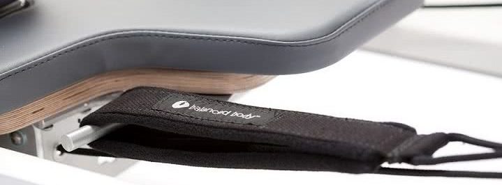 Lähivaade SoftTouch Rope System'ile Pilates-seadmel lihtsaks reguleerimiseks.