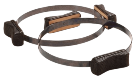 Classic Pilates circle with comfortable handles for resistance training.